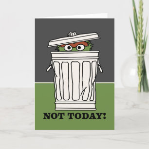 Sesamstraat   Oscar de Grouch Niet Vandaag! Feestdagen Kaart
