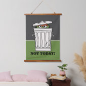 Sesamstraat | Oscar de Grouch Niet Vandaag! Hangend Wandkleed (Slaapkamer)