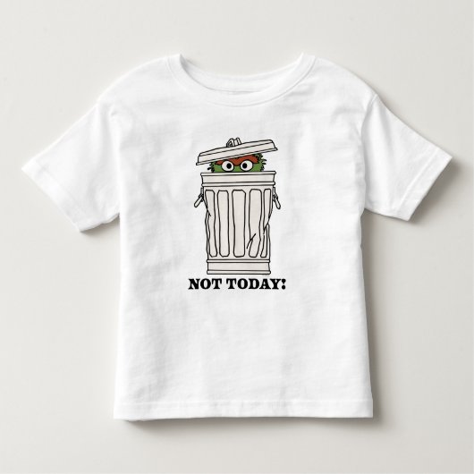 Sesamstraat | Oscar de Grouch Niet Vandaag! Kinder Shirts (Voorkant)