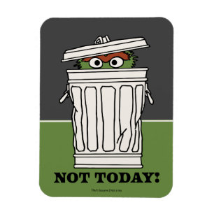 Sesamstraat Oscar de Grouch Niet Vandaag! Magneet