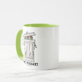 Sesamstraat | Oscar de Grouch Niet Vandaag! Mok (Voorkant links)