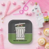 Sesamstraat | Oscar de Grouch Niet Vandaag! Papieren Bordje (Feest)