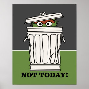 Sesamstraat   Oscar de Grouch Niet Vandaag! Poster
