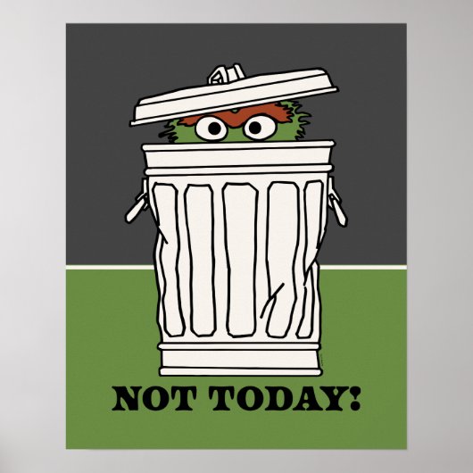 Sesamstraat | Oscar de Grouch Niet Vandaag! Poster (Voorkant)