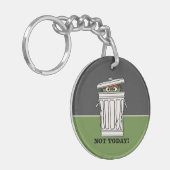 Sesamstraat | Oscar de Grouch Niet Vandaag! Sleutelhanger (Voorkant Links)