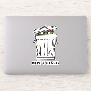 Sesamstraat   Oscar de Grouch Niet Vandaag! Sticker