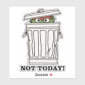 Sesamstraat | Oscar de Grouch Niet Vandaag! Sticker (Vel)