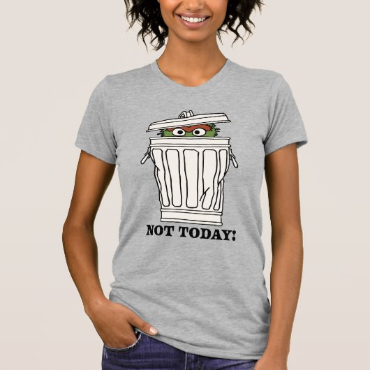 Sesamstraat | Oscar de Grouch Niet Vandaag! T-shirt (Voorkant)