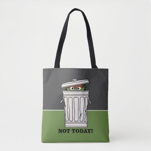 Sesamstraat | Oscar de Grouch Niet Vandaag! Tote Bag (Voorkant)