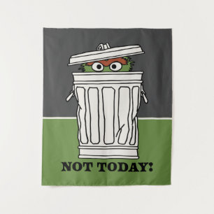 Sesamstraat   Oscar de Grouch Niet Vandaag! Wandkleed