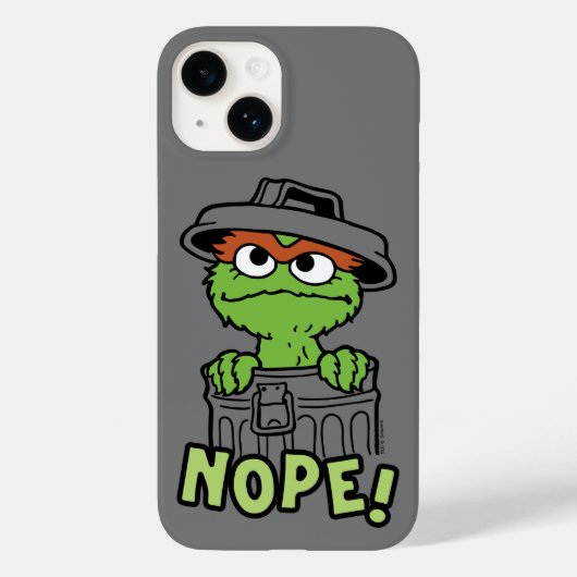 Sesamstraat | Oscar de Grouch Nope! Case-Mate iPhone Case (Achterkant)