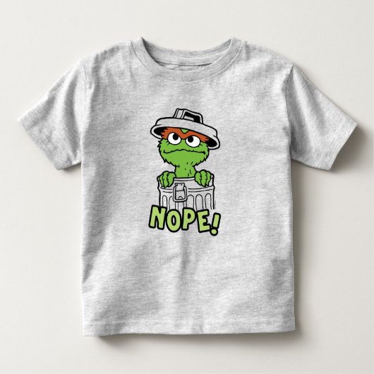 Sesamstraat | Oscar de Grouch Nope! Kinder Shirts (Voorkant)