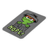 Sesamstraat | Oscar de Grouch Nope! Magneet (Linkerzijde)
