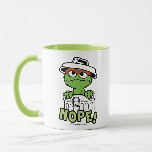 Sesamstraat | Oscar de Grouch Nope! Mok (Links)