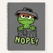 Sesamstraat | Oscar de Grouch Nope! Notitieboek (Voorkant)