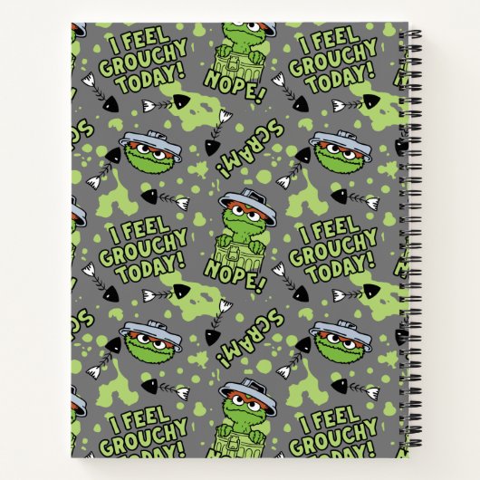 Sesamstraat | Oscar de Grouch Nope! Notitieboek (Achterkant)
