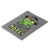 Sesamstraat | Oscar de Grouch Nope! Notitieboek (Linkerzijde)