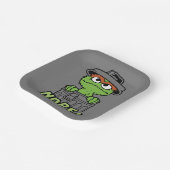 Sesamstraat | Oscar de Grouch Nope! Papieren Bordje (Gebogen)