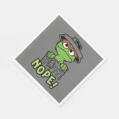 Sesamstraat | Oscar de Grouch Nope! Servet (Hoek)