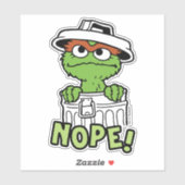 Sesamstraat | Oscar de Grouch Nope! Sticker (Vel)