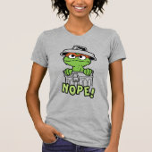Sesamstraat | Oscar de Grouch Nope! T-shirt (Voorkant)