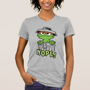 Sesamstraat Oscar de Grouch Nope! T-shirt