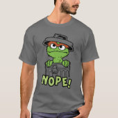 Sesamstraat | Oscar de Grouch Nope! T-shirt (Voorkant)