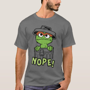 Sesamstraat   Oscar de Grouch Nope! T-shirt