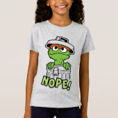 Sesamstraat | Oscar de Grouch Nope! T-shirt (Voorkant)