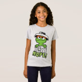 Sesamstraat | Oscar de Grouch Nope! T-shirt (Voorkant volledig)