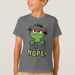 Sesamstraat | Oscar de Grouch Nope! T-shirt<br><div class="desc">Bekijk dit leuke Sesamstraat design met</div>