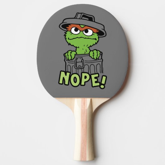 Sesamstraat | Oscar de Grouch Nope! Tafeltennisbatje (Voorkant)