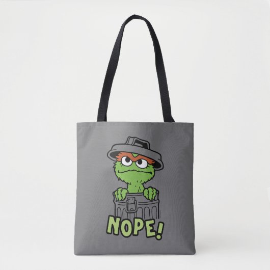 Sesamstraat | Oscar de Grouch Nope! Tote Bag (Voorkant)