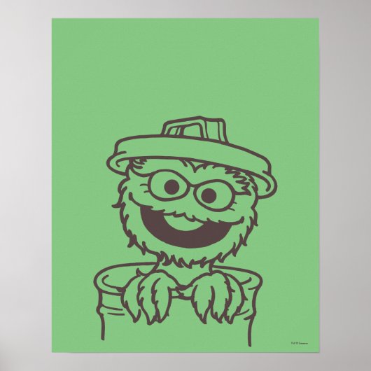 Sesamstraat | Oscar de Grouch Poster (Voorkant)