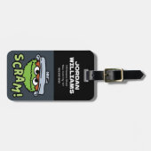 Sesamstraat | Oscar de Grouch Scram! Bagagelabel (Voorkant horizontaal)