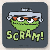 Sesamstraat | Oscar de Grouch Scram! Bier Onderzetter (Voorkant)
