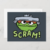 Sesamstraat | Oscar de Grouch Scram! Briefkaart (Voorkant / Achterkant)