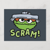 Sesamstraat | Oscar de Grouch Scram! Briefkaart (Voorkant)