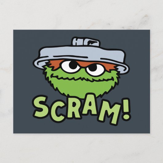 Sesamstraat | Oscar de Grouch Scram! Briefkaart (Voorkant)