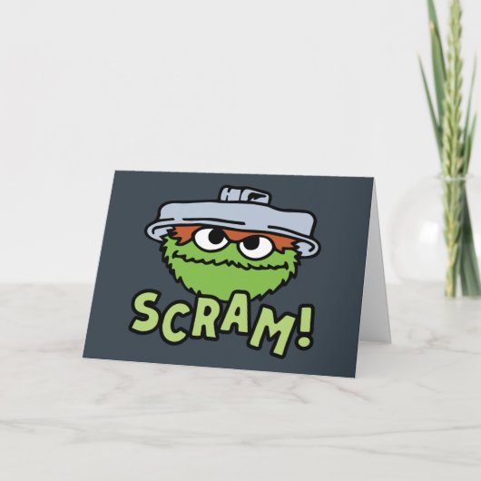 Sesamstraat | Oscar de Grouch Scram! Feestdagen Kaart (Voorkant)