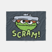 Sesamstraat | Oscar de Grouch Scram! Fleece Deken (Voorkant (Horizontaal))