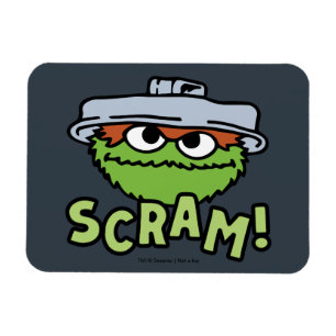 Sesamstraat Oscar de Grouch Scram! Magneet