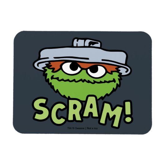 Sesamstraat | Oscar de Grouch Scram! Magneet (Horizontaal)