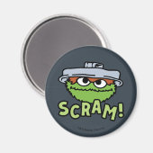 Sesamstraat | Oscar de Grouch Scram! Magneet (Voorkant / Achterkant)