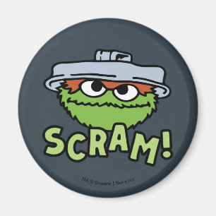 Sesamstraat Oscar de Grouch Scram! Magneet