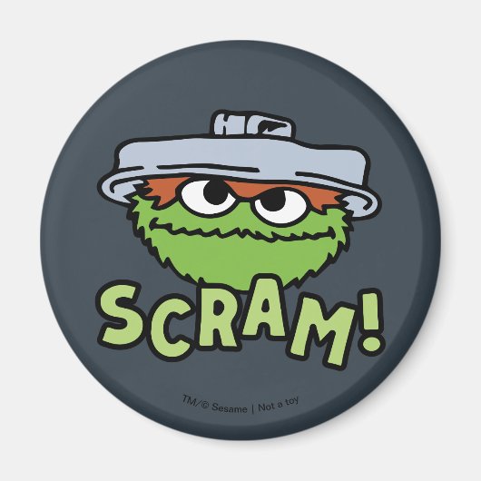 Sesamstraat | Oscar de Grouch Scram! Magneet (Voorkant)