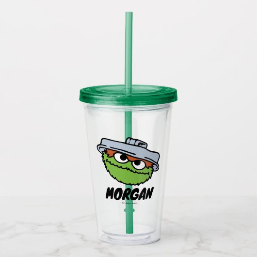 Sesamstraat | Oscar de Grouch Scram! | Naam toevoe Acryl Drinkbeker (Voorkant)