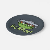 Sesamstraat | Oscar de Grouch Scram! Papieren Bordje (Gekanteld)