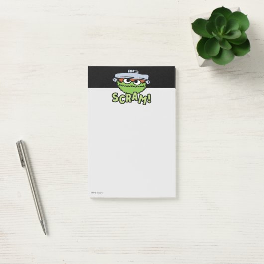 Sesamstraat | Oscar de Grouch Scram! Post-it® Notes (Kantoor)