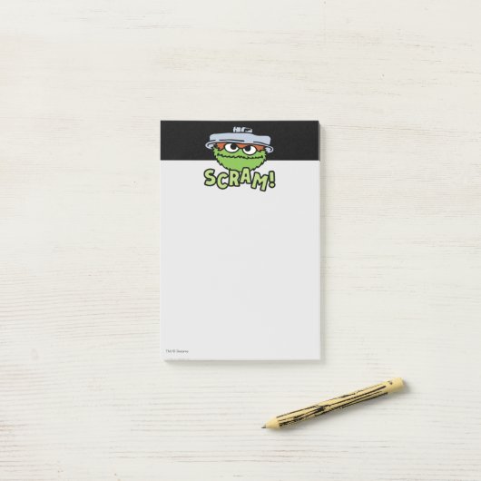 Sesamstraat | Oscar de Grouch Scram! Post-it® Notes (Op bureau)